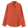 Satin Wide Cuff Button Shirt_14