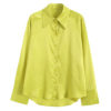 Satin Wide Cuff Button Shirt_15