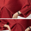 Batwing Sleeve V-neck Dress_6