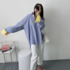 Button Up Long Sleeve Striped Blouse_6