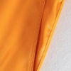 Feather-trim Orange Long Sleeve Blazer and Pants Set