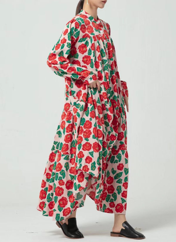 Floral Smock Maxi Dress - Image 8