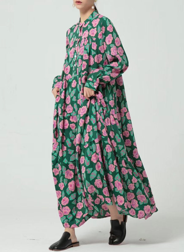 Floral Smock Maxi Dress - Image 7