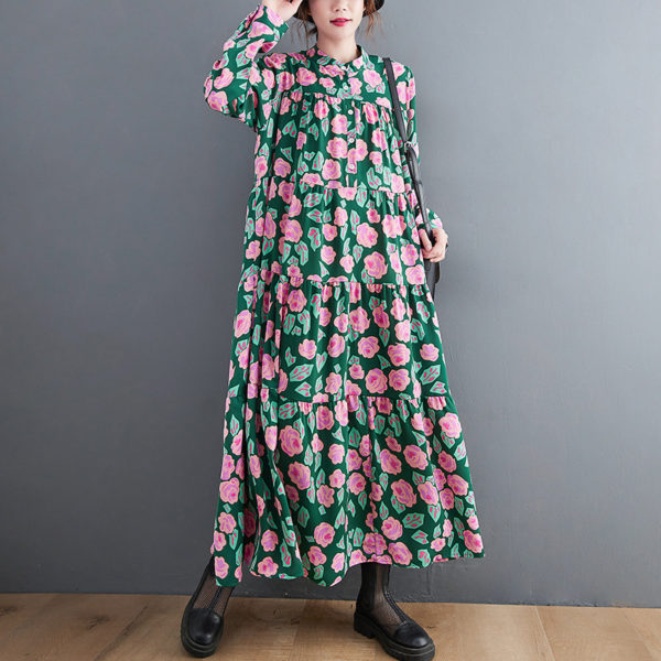 Floral Smock Maxi Dress - Image 5
