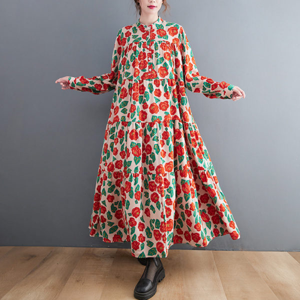 Floral Smock Maxi Dress 4