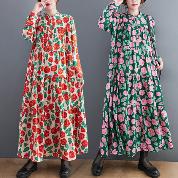 Floral Smock Maxi Dress - Image 6