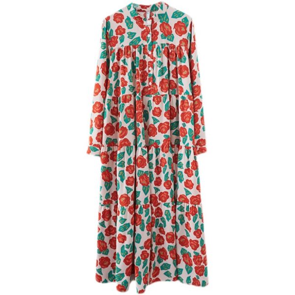 Floral Smock Maxi Dress - Image 4