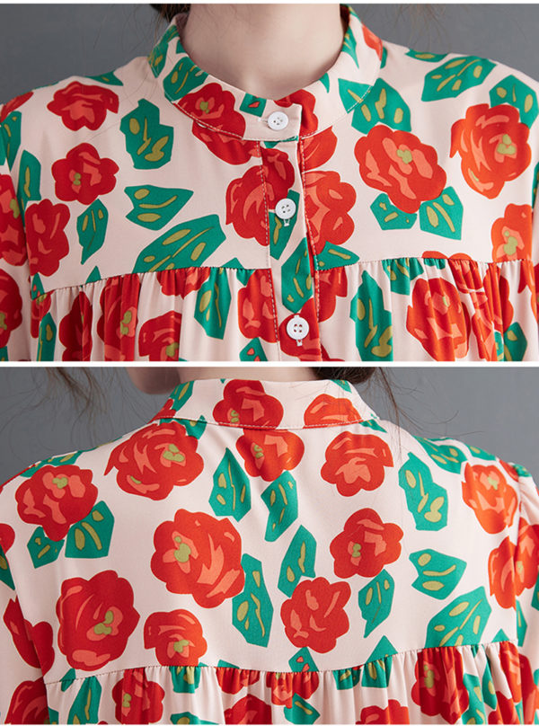 Floral Smock Maxi Dress - Image 10