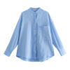 Round Neckline Satin Blouse_5