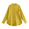 Round Neckline Satin Blouse_6