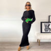 Vibrant Long Sleeve Ribbed Maxi Dress_5
