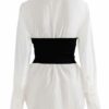 2 in 1 Corset Button Up Blouse_2
