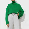 Classic Solid Turtleneck Sweater