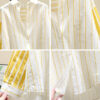 Mellow Yellow Striped Button-Down Blouse_5