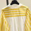 Mellow Yellow Striped Button-Down Blouse_7