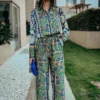 Paisley Two-piece Top and Pants Set_13