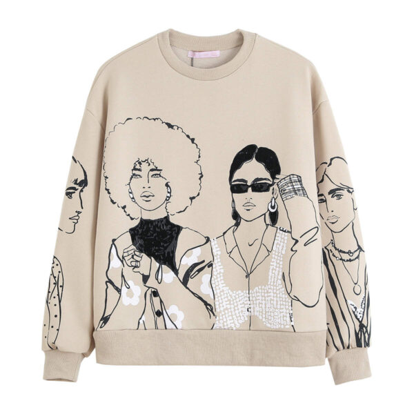 Women in Fashion Printed Sweatshirt