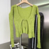 Y2K Tie Front Rib-knit Cardigan_11