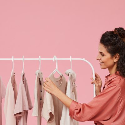 Woman choosing clothes